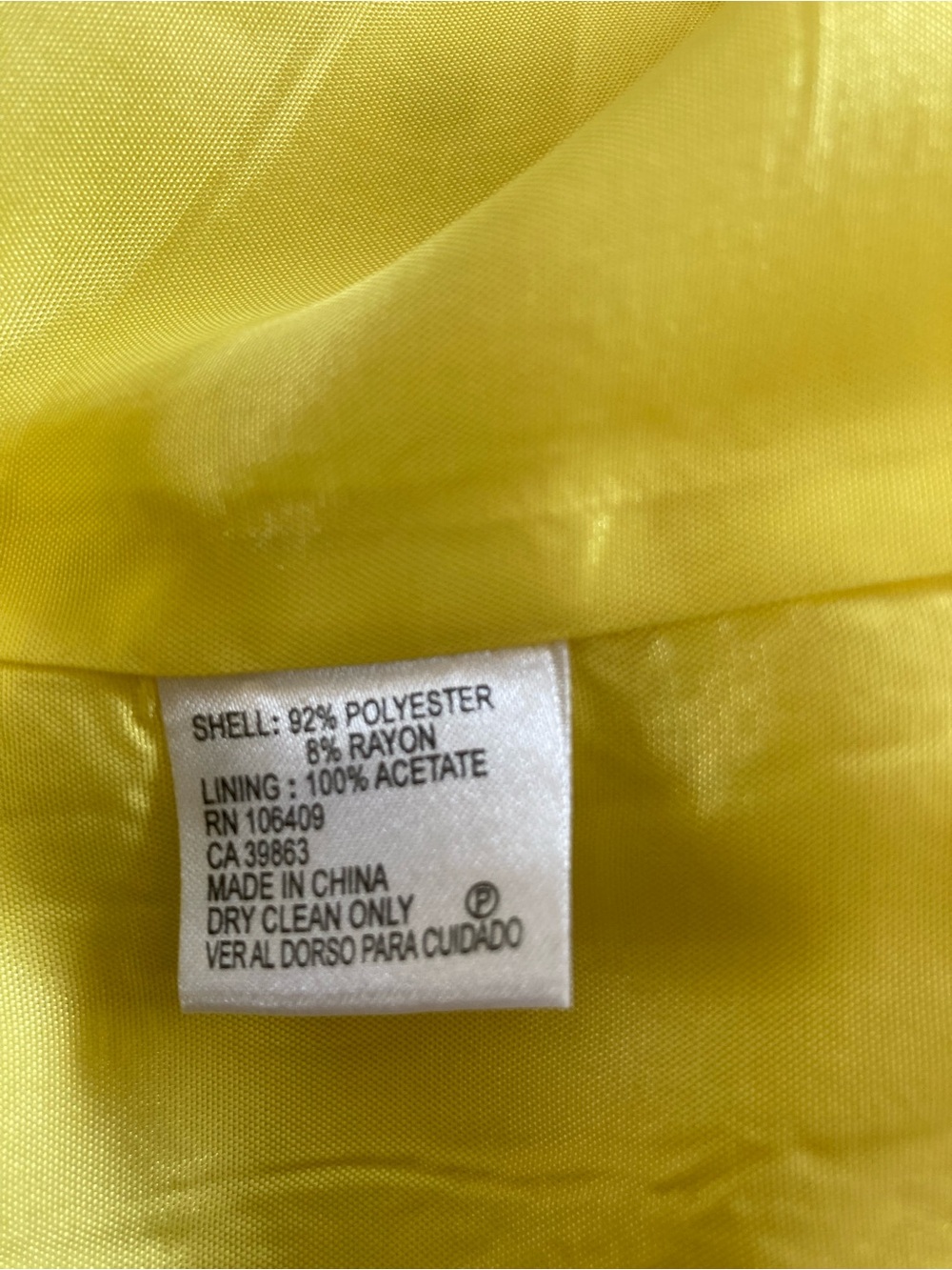 ANTONIO MELANI Bright Yellow V-Neck Floral Waist Sheath Dress - Picture 9 of 9